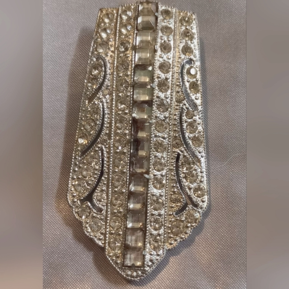 Vintage Rhinestone Dress Clip